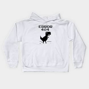 dinosaur. error 404 Kids Hoodie